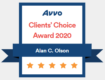 Avvo Client Choice Award 2020 | Alan C. Olson